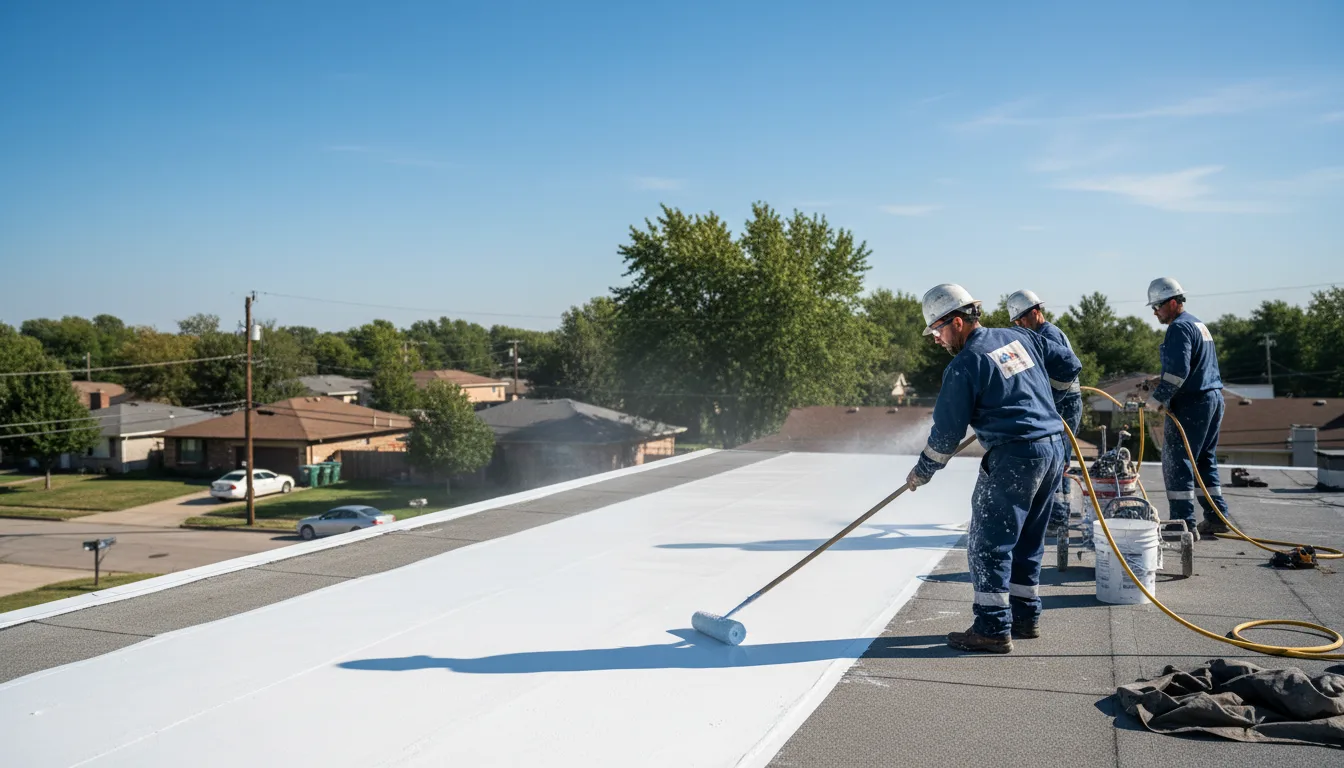 Commercial roof coating in Towson, MD near me